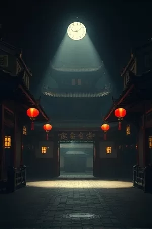玻璃回声悬疑短片封面，破碎玻璃反射人像